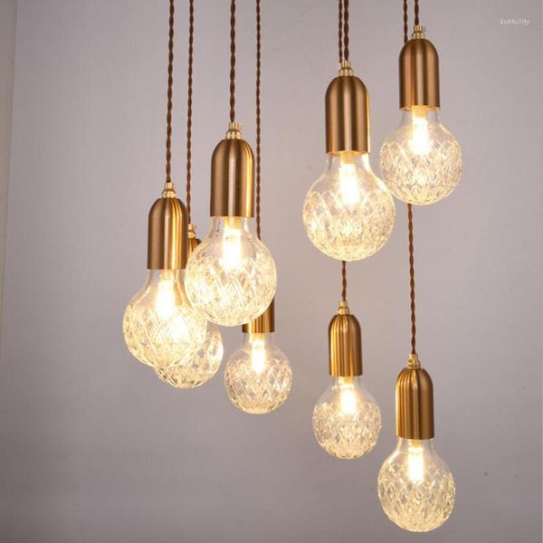 Pendelleuchten Moderne Loft hängende gravierte Glaslampenbefestigungen G9 LED-Spinnenlichter für Küche Restaurant Bar Wohnzimmer Schlafzimmer
