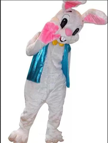 Hochwertiges Osterhasen-Maskottchenkostüm. Niedliches Osterhasen-Fantasie-Partykleid