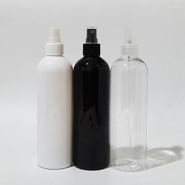 Бутылки для хранения 400 мл белый черный пластик из тонкого изысканного распылителя бутылка 400 куб.