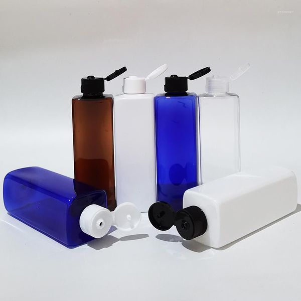 Aufbewahrungsflaschen 250 ml leere Kosmetikflasche mit Flip-Top-Kappe Shampoo Lotion Kunststoffbehälter Flüssigseife 250 cc Körperpflege