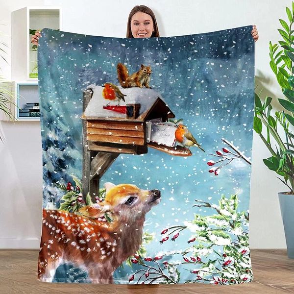 Одеяла Ximjoju Рождественский бросок одеяло снежинка лос