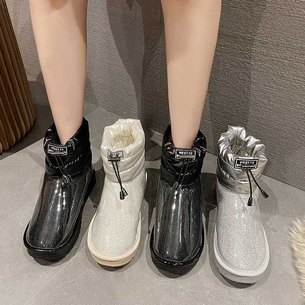 Top Boots New Women Winter Down Shoes Plus Size Snow Antiskid Bottom Soft Keep Warm Mother Casual 221213