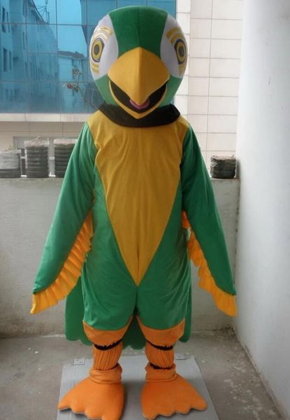 Formato adulto del vestito operato dal costume della mascotte del pappagallo di nuovo stile professionale