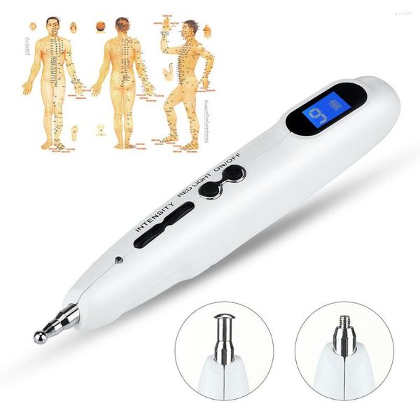 Agopuntura elettrica Penna energetica Meridiani Laser Stimolazione muscolare Agopunti Terapia Strumenti per alleviare il dolore Massaggio corpo Ricarica USB