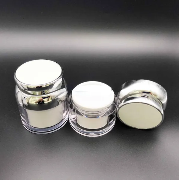 30g/50g Cosmetics Creme Jar garrafas de maquiagem vazia Viagem de 15ml/30ml/50ml/100ml Emulsão acrílica vazia