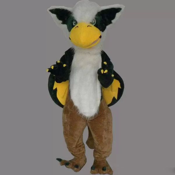 Factory Hot Griffin Mascot Custom Natal Eagle Fancy Dress Fantaspume Shool Evento de aniversário Festume Mascote