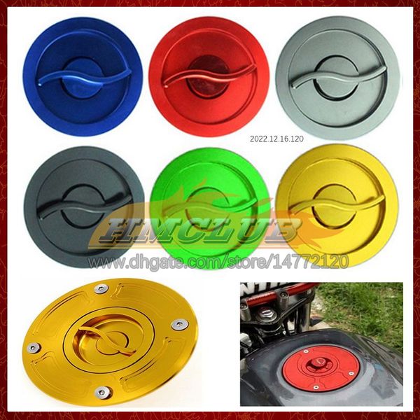 Motocicleta CNC Tampa de combust￭vel CNC CNC Tampa de tanque de combust￭vel Tampa para Suzuki GSXR600 GSXR750 GSXR 600 750 CC K4 GSX R600 04 05 2004 2005 Libera￧￣o r￡pida Aberto da tampa de combust￭vel de alum￭nio