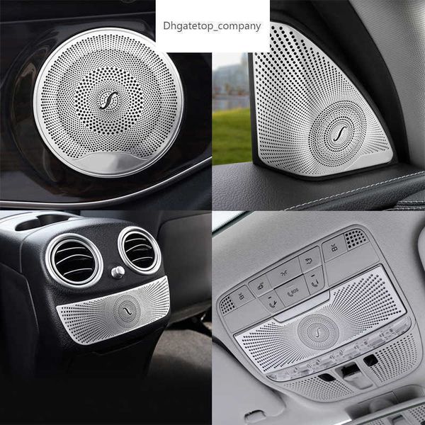 Araba Ses Hoparlör Kapısı Hoparlör Kapağı Trim Matte Mercedes Benz W213 W205 X253 Işık İç Çatı Lambası Çerçeveleri