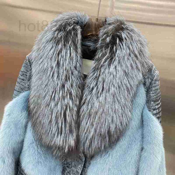 Frauen Pelz Faux Designer Winter Neue Temperament Pendler Nerz Splice Fuchs Mantel Frauen PZ60