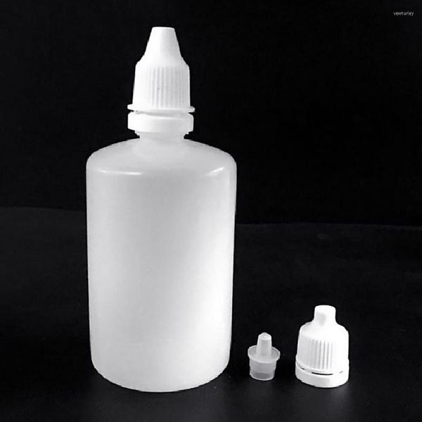 Bottiglie di stoccaggio Mini contenitore per bottiglie riutilizzabile con contagocce liquido comprimibile in plastica vuota da 100 ml