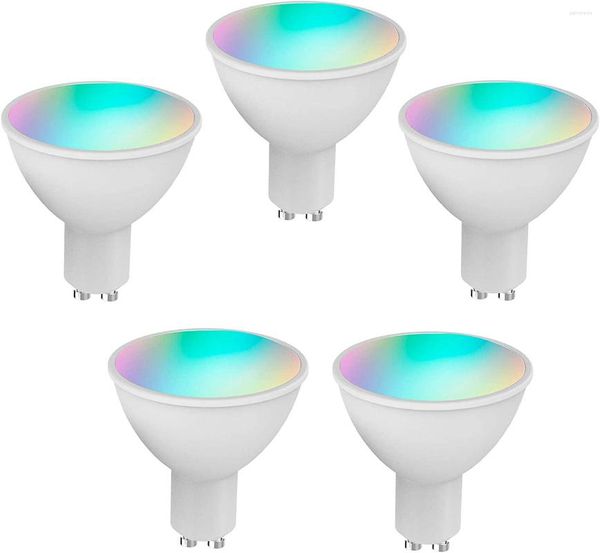 Staright Wifi Smart Bulb RGB W C LED 5W GU10 APP DIMMÁVEL PELHO LIGH