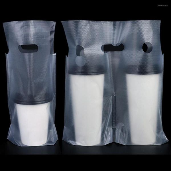 Sacos de armazenamento 100pcs/lote de plástico transparente bolsa de correio para chá de chá laranja de chá leitosa bebidas de bebidas à prova d'água