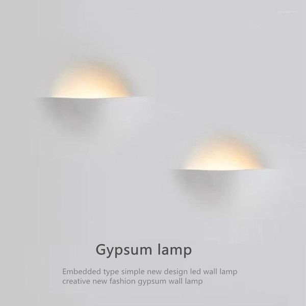 Lampade da parete Lampada in gesso Creative Home Art Sconce Light per soggiorno Corridoio Cafe Bar Store G9 LED Decor Lighting Apparecchio industriale