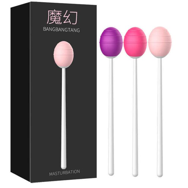 Sexspielzeug-Massagegerät Magic Lollipop Jump Egg Shake Honey Bean Stick Brustbürste Hinterhof stimulieren Spaß beim Masturbieren