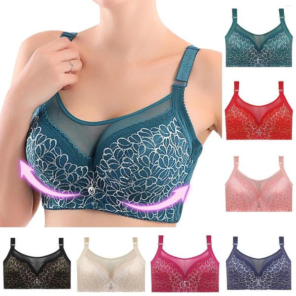 A roupa de ioga reúne Sports Bras Women Stretch Plus Size Rouphe Underwear Hollow Out Sexy Shopfroof Support Fitness Colet