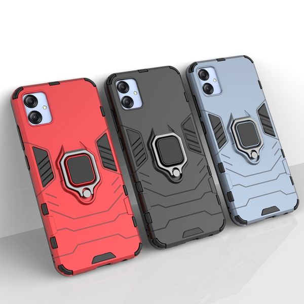 Custodie antiurto con aspirazione magnetica per auto per Xiaomi 13 Pro Poco M5 Redmi A1 Plus Note 12 Por Plus 11 Prime 4G Hybrid Hard PC TPU Anello da dito Defender Cover posteriore del telefono