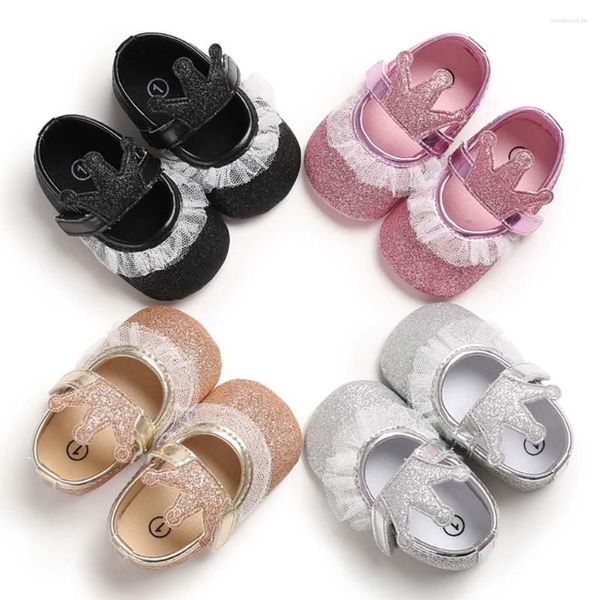 Первая мода Walkers Born Baby Shoes без скольжения