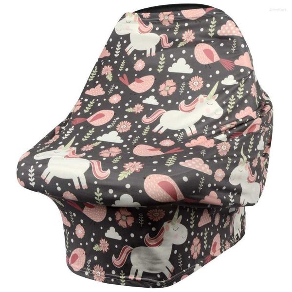 Stuhlhussen Stillbezug Stillen Autositz Baldachin Säuglingsschal Mehrzweck-Baby für Einkaufswagen
