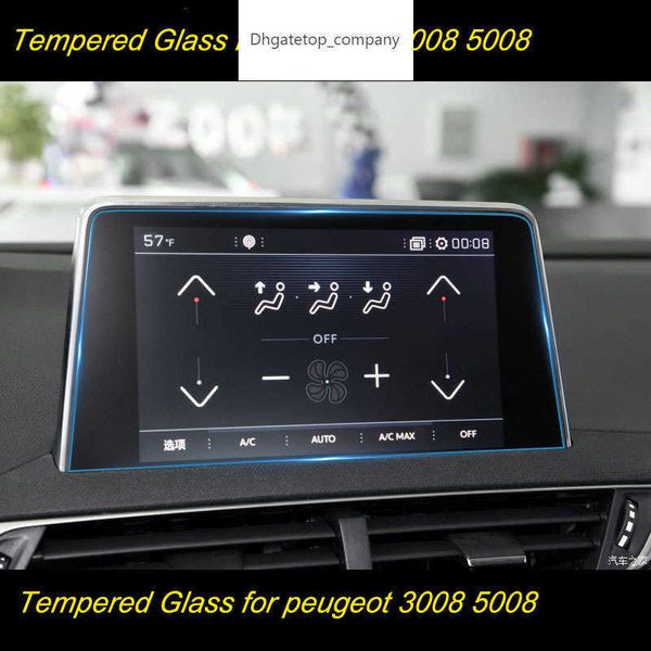 Schutzfolie Auto GPS Navigation Gehärtetes Glas Displayschutzfolie Für Peugeot 3008 5008 3008GT 4008 2017 2018 2019