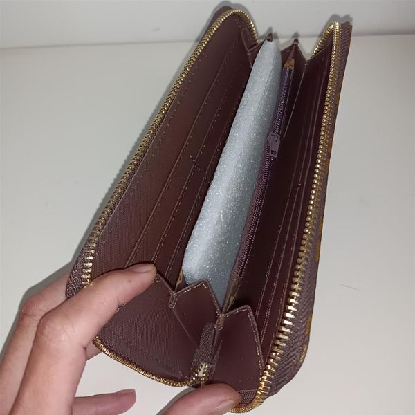 Lüks tasarımcı erkek kadın cüzdanlar çantaları tutan tek fermuar banknotları klasör kartı uzun cüzdan yok kutu 4 color264w
