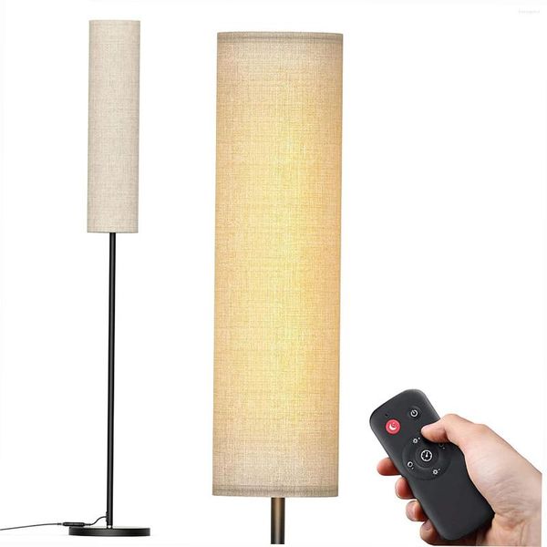 Floor Lamps Modern Led Lamp Remote Control Timer 4 Color Temperature And Stepless Dimmer Elegant Standing 2800k-7000k For Bedroom