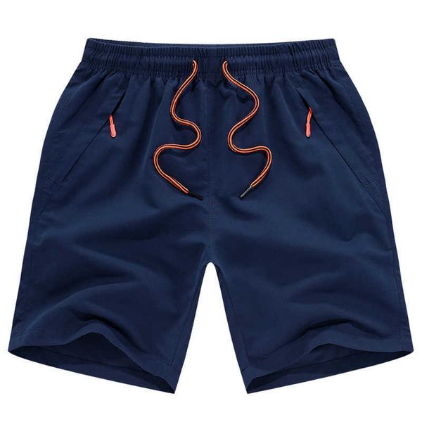 Shorts maschile uomini pantaloncini sottili 2022 Nuovo Summer Fashion Shorts Shorts Casual Lunghezza del ginocchio Blue Green G221214