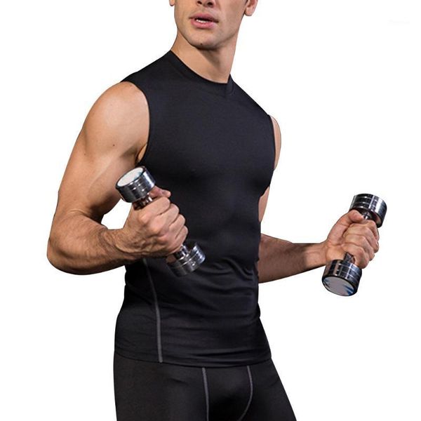 Canottiere da uomo Ly Men Sports GYM Compression Canotta senza maniche Top Base Layer Canotta elastica ad asciugatura rapida1