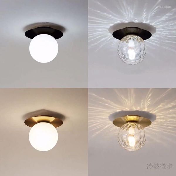 Plafoniere Lampada da corridoio Stile nordico Fagiolo magico Testa singola Sala Moderna Semplice Balcone Illuminazione scale Camera da letto