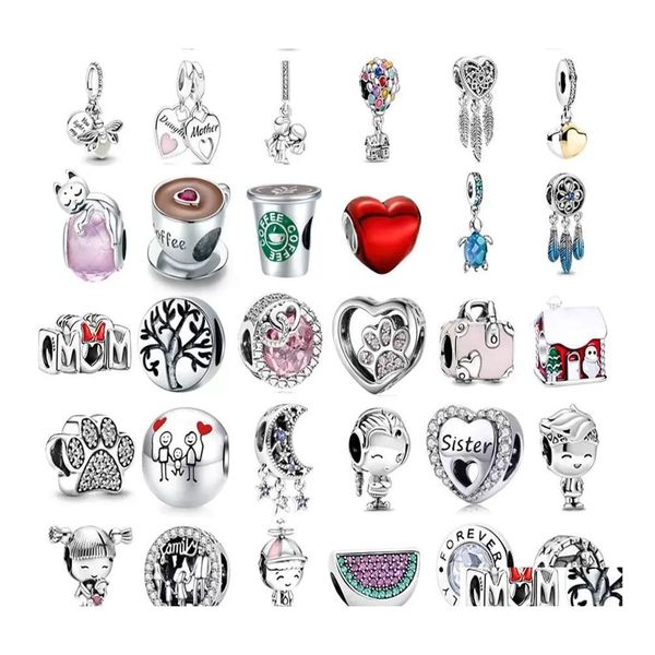 Charm Bilezikler Otantik 925 Sterling Sier Pandora Boncuklar Bilezik Kolye DIY Bayanlar Moda Klasik Lüks Takı Aksesuar DH2QV