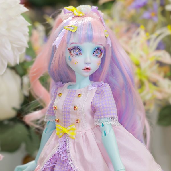 Giocattolo di decompressione Almond BJD Doll 1/4 Shuga Fairy Resin 38.5cm Artista fatto a mano Face Up Mint Skin Color Fullset Dolls