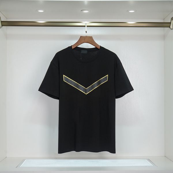 Мужская дизайнерская футболка Черная белая рубашка 2023 Новая топ продается футболка свободные футболки Man Casual Luxurys Clothing Streatwear Шорты Рукавы Рубашки 10 стилей размер S-3XL