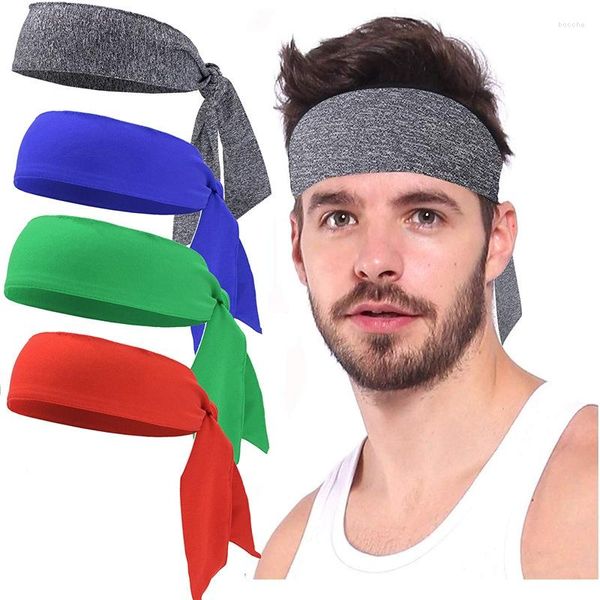 Bandana de bandanas para homens homens tênis banda de cabelos elásticos esportes bandeira de suor de yoga de yoga