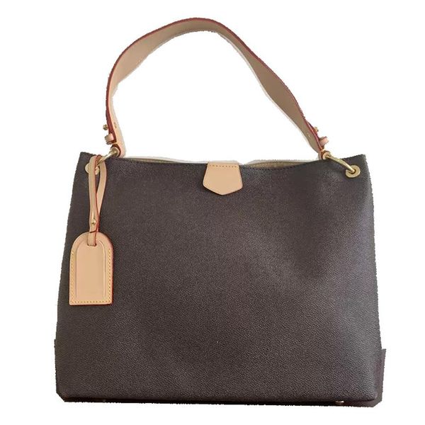 Portafoglio da donna alla moda MM Hobo Borsa classica Borsa a tracolla da donna con cinturino piatto flessibile in vera pelle3030