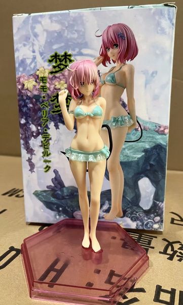 Miniaturas Toys Anime japonês para Loveru Darkness Garota sexy MOMO BELIA DEVALUKE POPPEL PARADE PVC Figura Toys Modelo Figurais Brinquedos