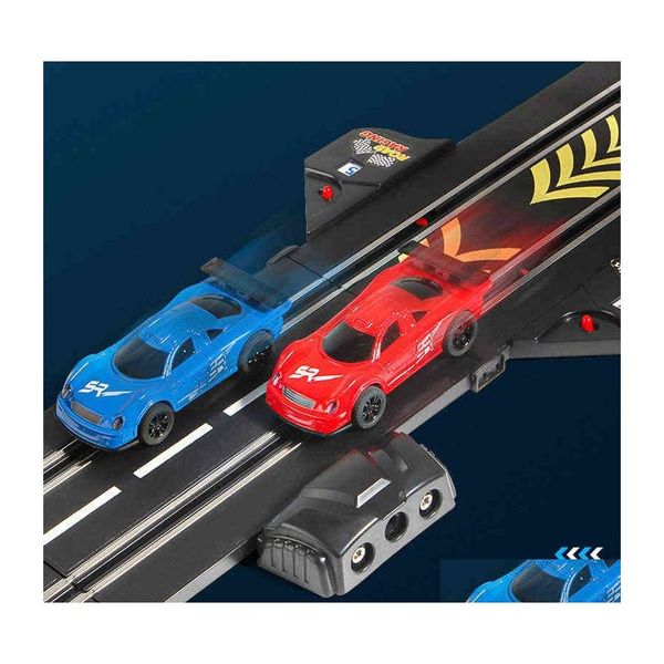 Modellini di auto S 1 43 Rc Accessori ferroviari Giocattolo Veicolo da corsa elettrico Veicolo da pista doppia battaglia Speedway Profissional Slot Car Circui Dh4Zb