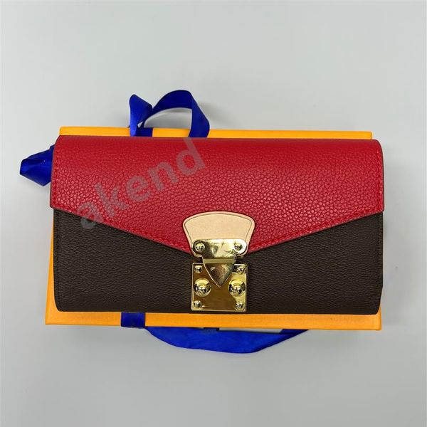 Porta della carta per borsetta in pelle genuina di alta qualit￠ Luxurys Designer Portafoglio uomini porta da donna Thotres a moneta singola agnelli neri Wal243x