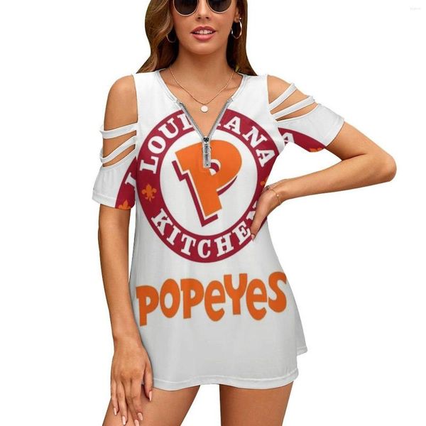 Женские футболки T Popeyes FastFood Fash