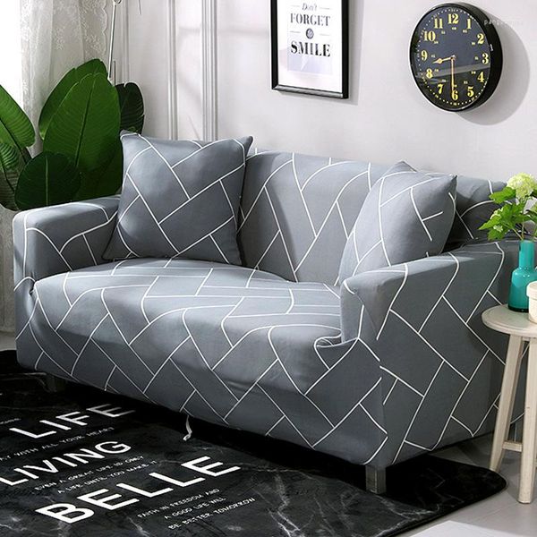 Campa de cadeira Capa de sofá de tecido com tudo incluído estofamento de couro elástico simples arte completa