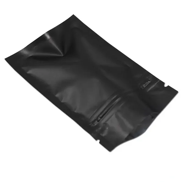 Moda bakkal torbası buzlu renkli alüminyum folyo fermuar kilit ambalaj torbası yeniden kapatılabilir mylar folyo paketi zip kendi contası plastik kilit depolama torbaları