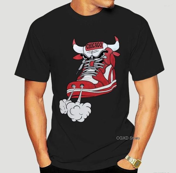 Мужские рубашки мужская модная обувь корова бычья красная белая хип-хоп