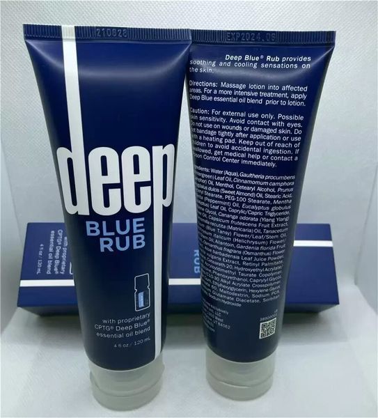 Creme para cuidados com a pele corporal deep blue rub doterra com mistura proprietária de óleo essencial deeps blue 120ml de alta qualidade