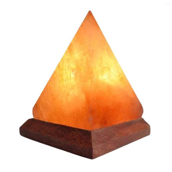 Tischlampen kreative Salzlampe Farbe Wechseln USB Stone Holz Grundkabel für Nachtschlafzimmer Yoga Wohnzimmer Wohnzimmer Dekoration