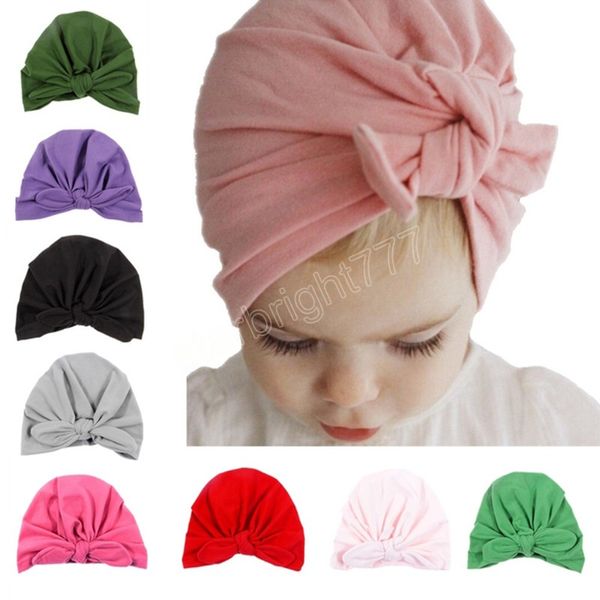 Infant Baby Turban Hut Neugeborenen Baby Mädchen Hüte Baumwolle Kleinkind Kindergarten Kinder Beanie Headwrap Böhmen Kappe Haar Zubehör