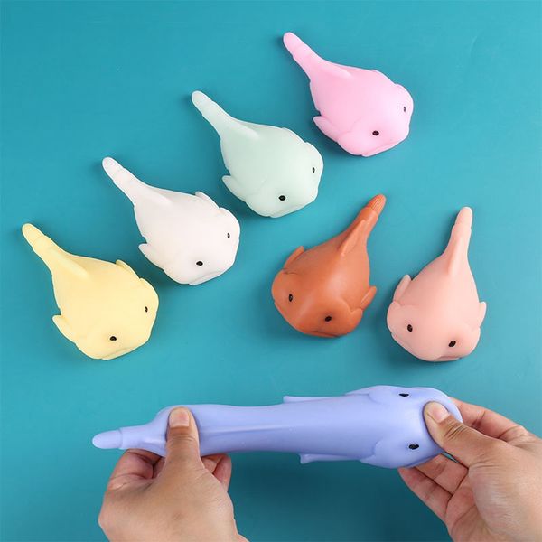 Jogos engraçados Antistress Soft Fish Giant Salamande estresse Toy Squeeze Prank Princho Joga Toys For Girl Gag Gifts Fidget 1232