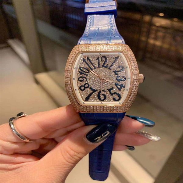 TM Watch New Fashion Watches Quarz Batterie Armbanduhr Leder Uhr
