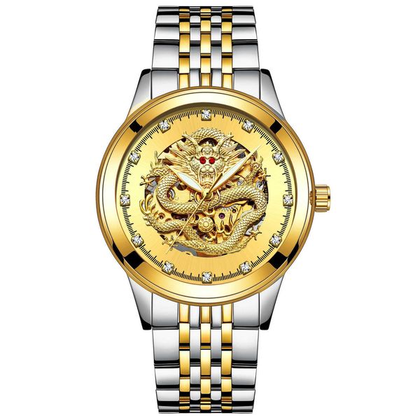fashion watch888 hot style tevise orologio da uomo trasparente impermeabile automatico rubino diamante macchinari in acciaio inossidabile orologi da uomo