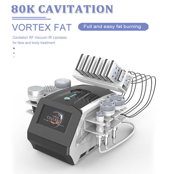 80K кавитационный аппарат для похудения, ультразвуковая липосакция, вакуумная прессотерапия, радиочастотный массаж, оборудование для похудения, красоты