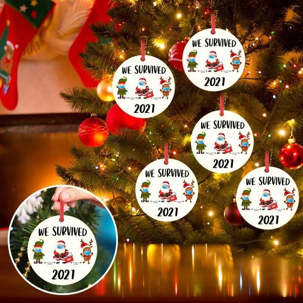 Decoraciones navideñas 2022 Adornos Decoración colgante Producto de regalo Árbol familiar personalizado Colgante Gota Decoración para el hogar
