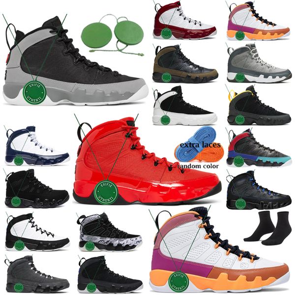 2023 Gym Fire Red Mens Basketball Shoes Man 9 Particle Grey Dark Carcoal University Gold Racer Blue Dream It Do 9s Raging Bull White Black Grape