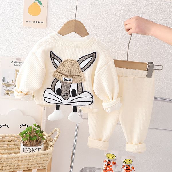 Frühling Herbst Kleinkind Baby Mädchen Kleidung Anzug Kinder Jungen Kleidung Sets Cartoon Kinder Kleidung Sets 3Pcs Mantel Hemd Hosen